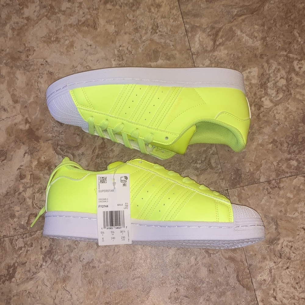 Adidas Superstars, Super Star neon  [Brand new] [perfect condition] Women’s